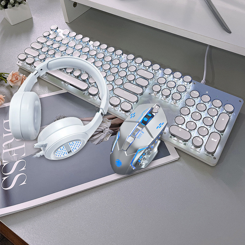 Mechanical Switch Punk Gaming Keyboard Mouse 02