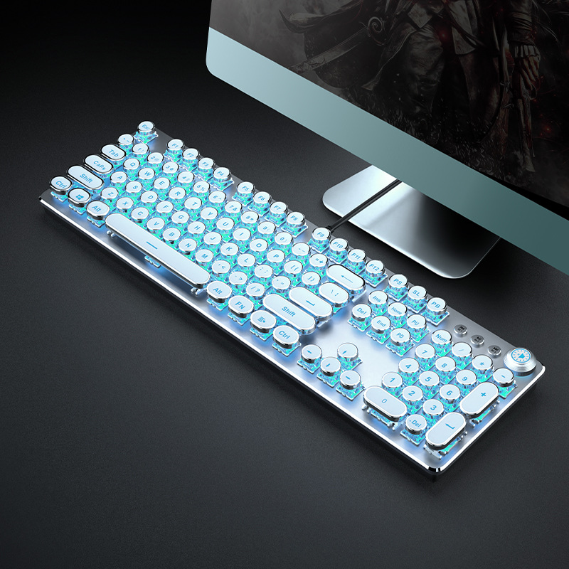 Mechanical Switch Punk Gaming Keyboard Mouse 02