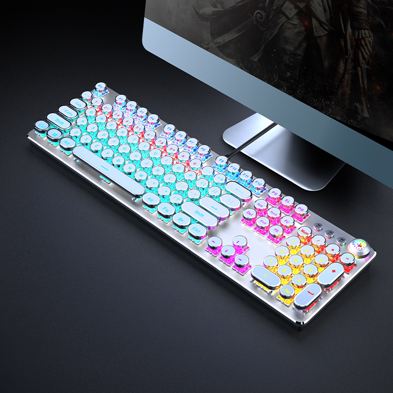 Mechanical Switch Punk Gaming Keyboard Mouse 02