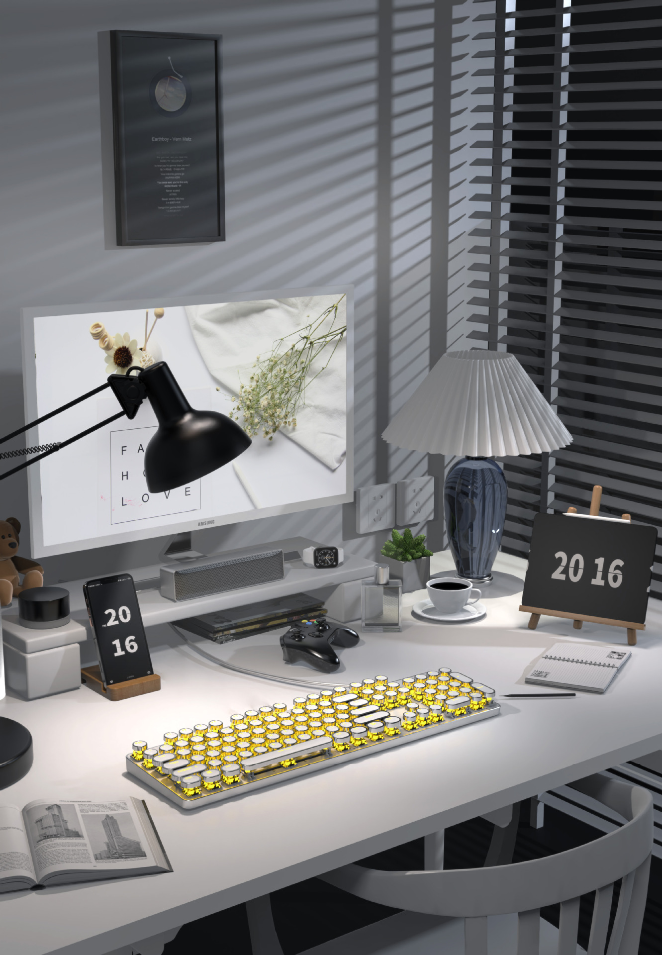 Mechanical Switch Punk Gaming Keyboard Mouse 02