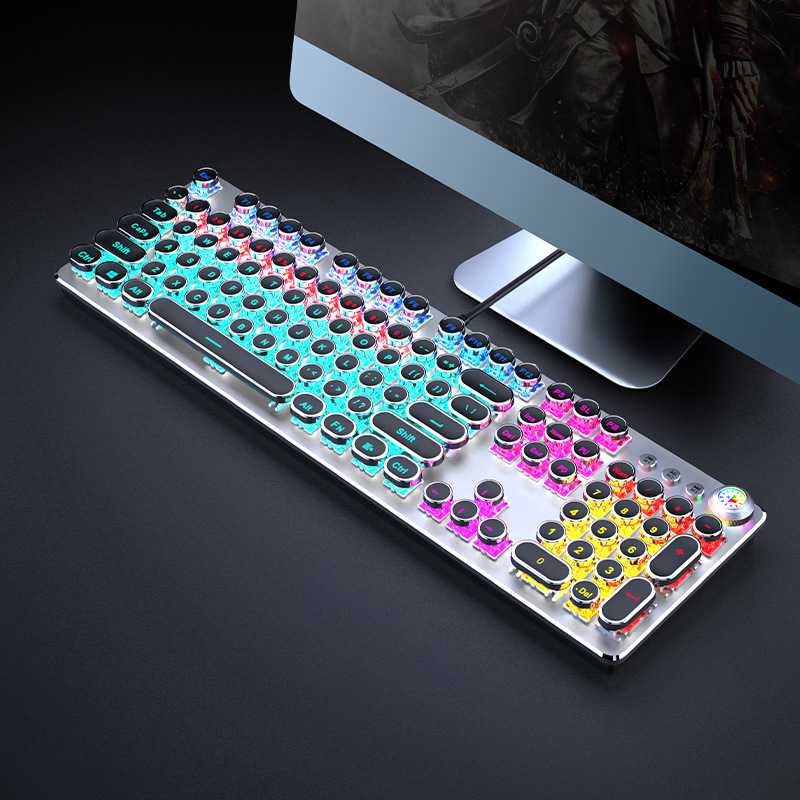 Mechanical Switch Punk Gaming Keyboard Mouse 02