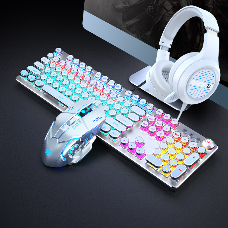 Mechanical Switch Punk Gaming Keyboard Mouse 02