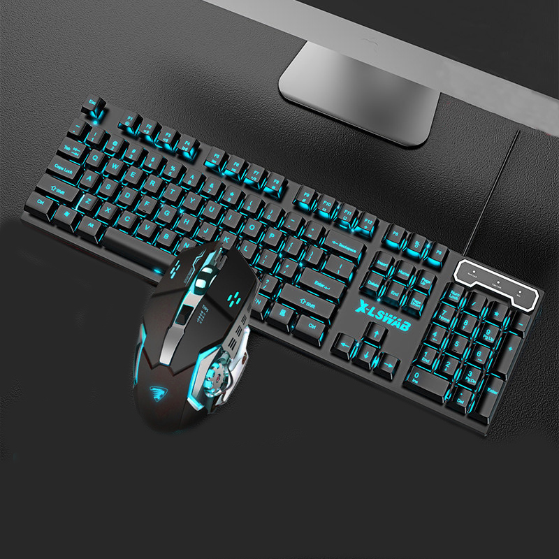 Wired Gaming Keyboard Mouse Headset Office Dedicated 03