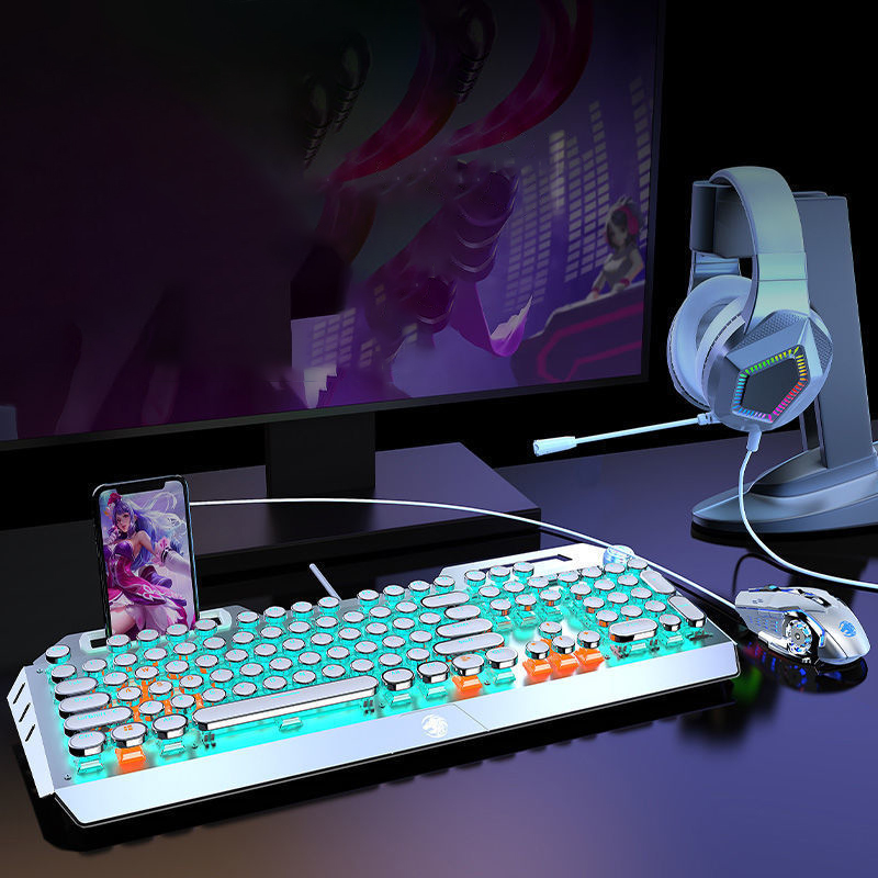 Computer Wired Metal Gaming Mechanical Keyboard 29