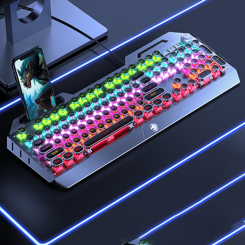 Computer Wired Metal Gaming Mechanical Keyboard 29