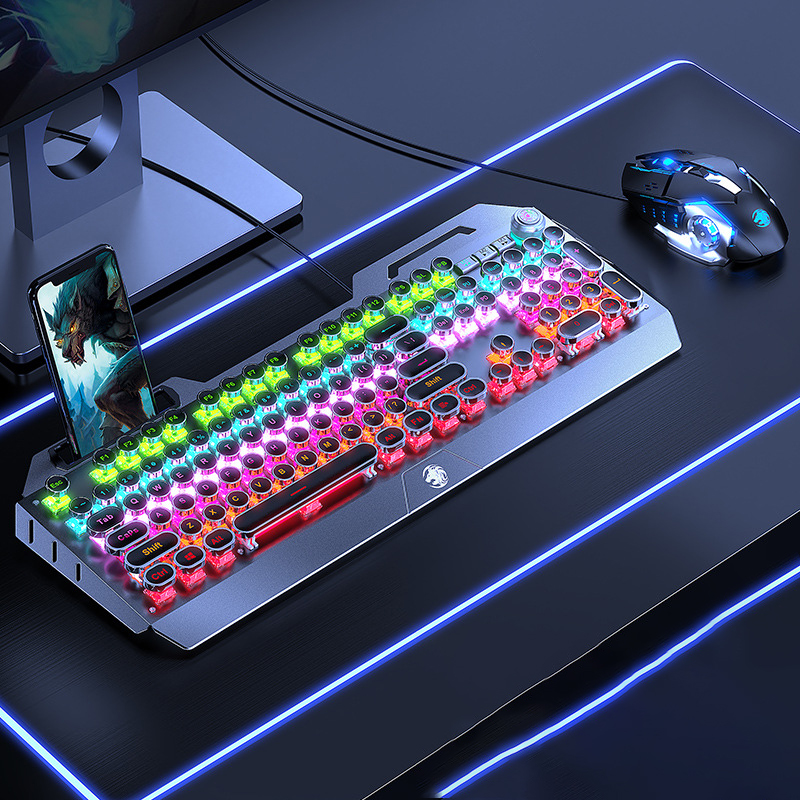 Computer Wired Metal Gaming Mechanical Keyboard 29