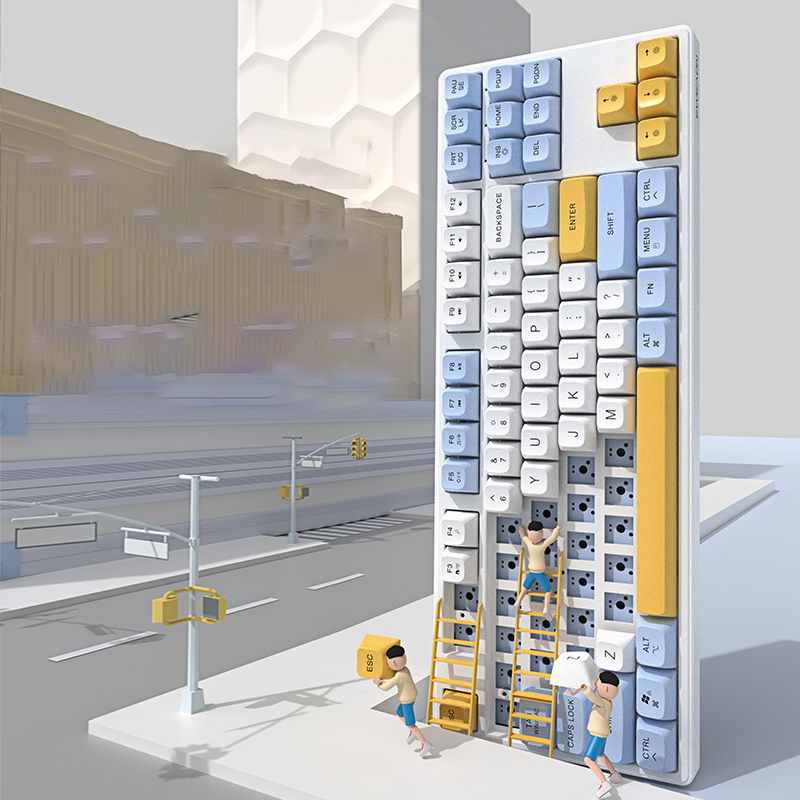 Forward Bluetooth three-mode wireless mechanical keyboard 62