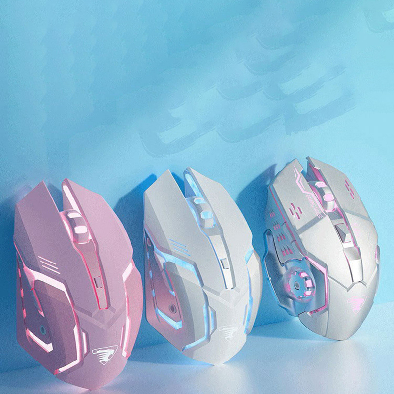 Forward Wired Game Pink Mouse Mute Mechanical Gaming 72 