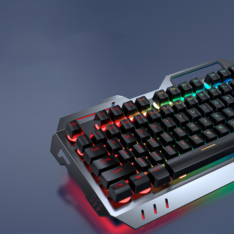 Forward wireless keyboard with mechanical feel and rechargeable 61