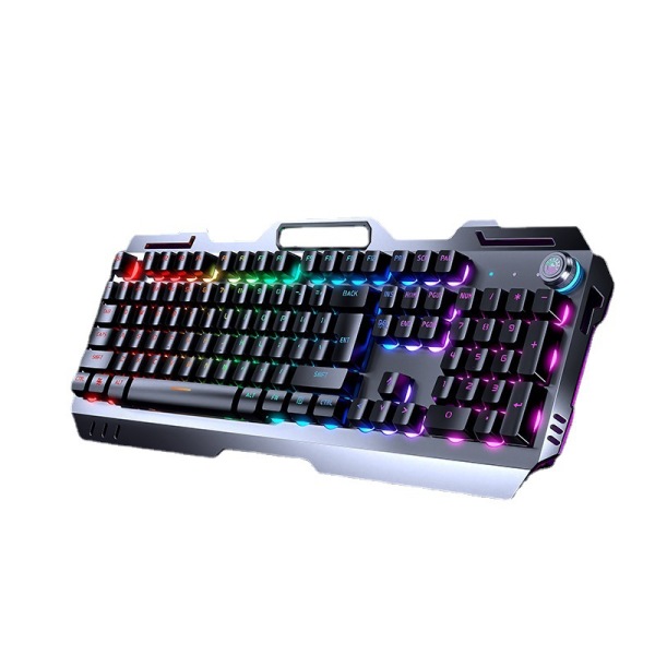 Forward wireless keyboard with mechanical feel and rechargeable 61