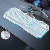 Forward wireless keyboard with mechanical feel and rechargeable 61