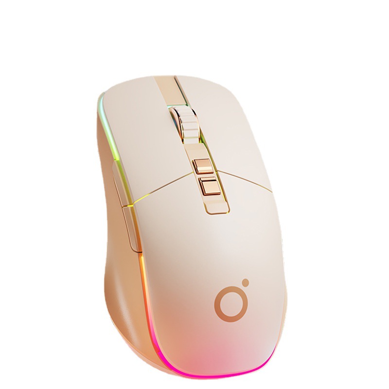 Forwarder Wired Mouse Gaming E-sports Mechanical Mute Mouse Pink 76