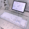High-quality mechanical keyboard fully transparent punk wired keyboard 05
