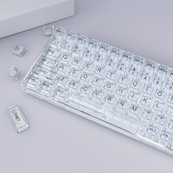 Ice Cube Crystal Cherry Switch Blue Mechanical Keyboard 14