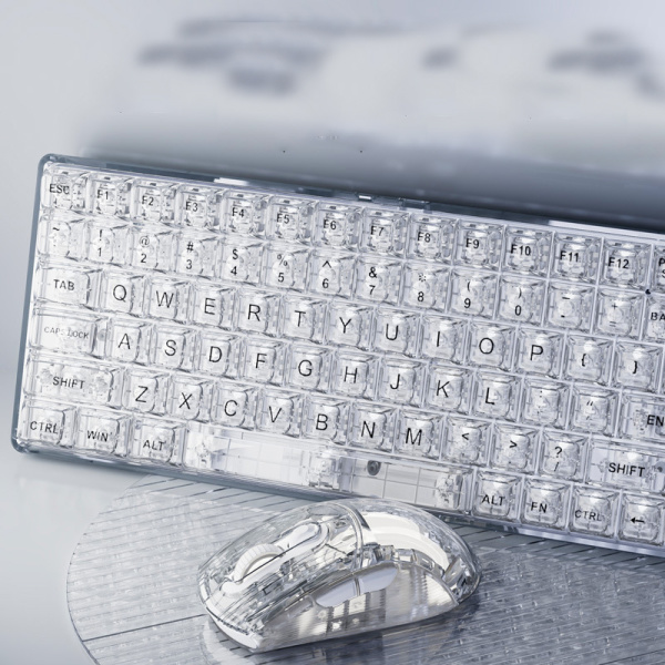 Ice Cube Crystal Cherry Switch Blue Mechanical Keyboard 14