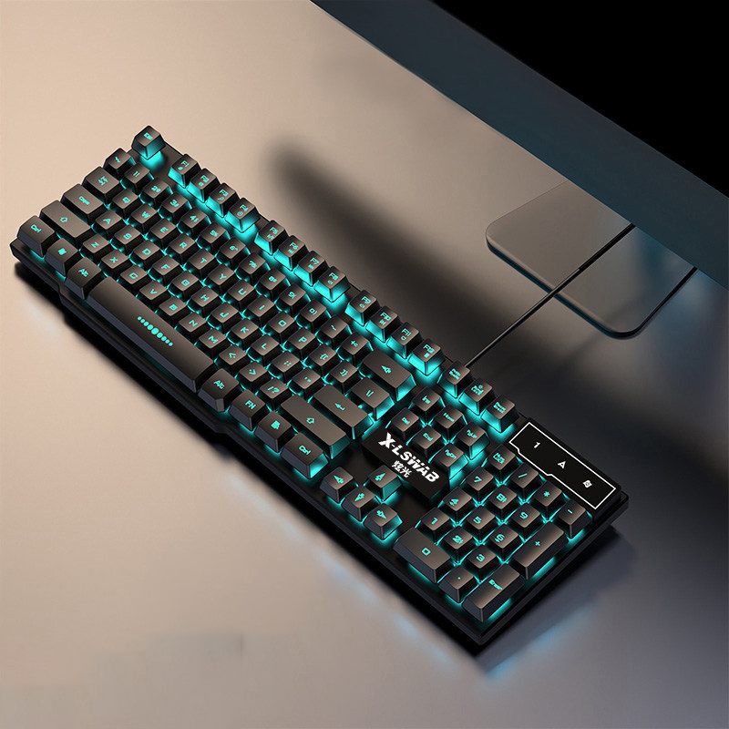 Illuminated mouse and keyboard headset game universal 17