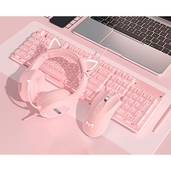 Mechanical keyboard pink girl game green switch high value 30