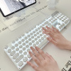 Mechanical Keyboard Retro Matte Steam Key Wired Gaming Keyboard 22