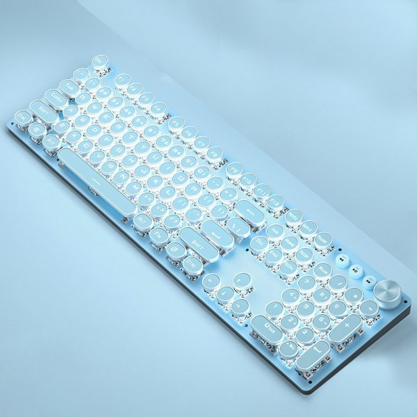 Pink Mechanical Keyboard Mouse Green Black Axis Keyboard 36