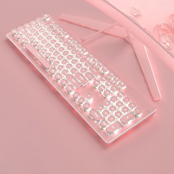 Pink special keyboard for e-sports games 48
