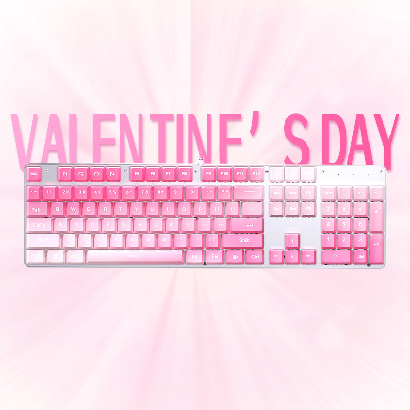 Theme Keyboard Stylish Wired Mechanical Keyboard 37