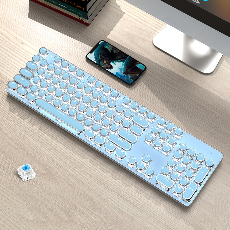 Wired Steampunk Keyboard 09