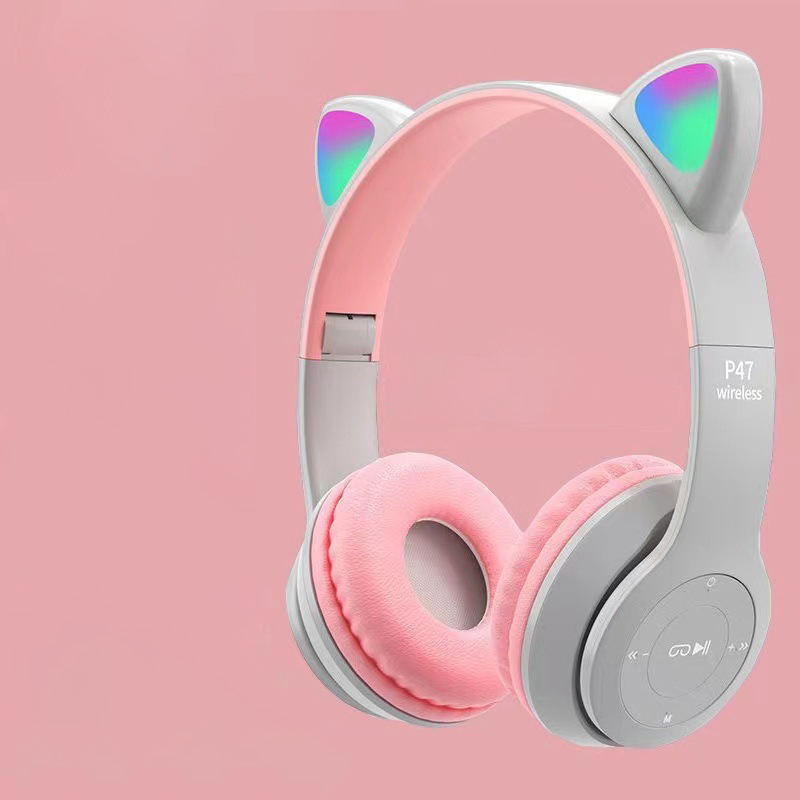 Wireless bluetooth headset headset P47 cat ear sports headset 100