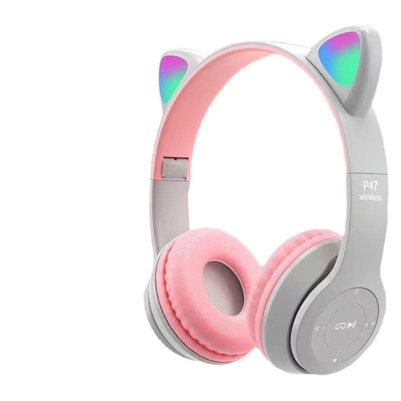 Wireless bluetooth headset headset P47 cat ear sports headset 100