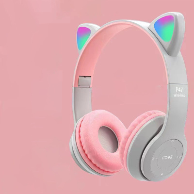 Wireless bluetooth headset headset P47 cat ear sports headset 100