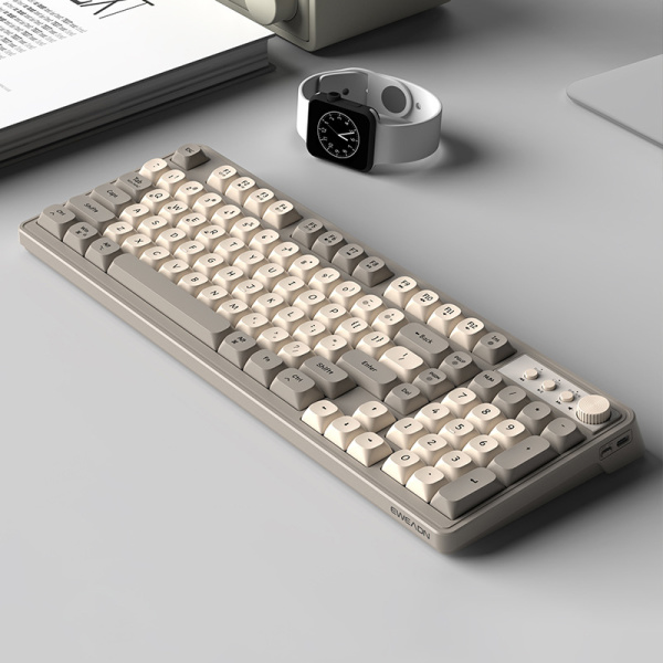 Wireless bluetooth keyboard mechanical feel mute office keyboard 16