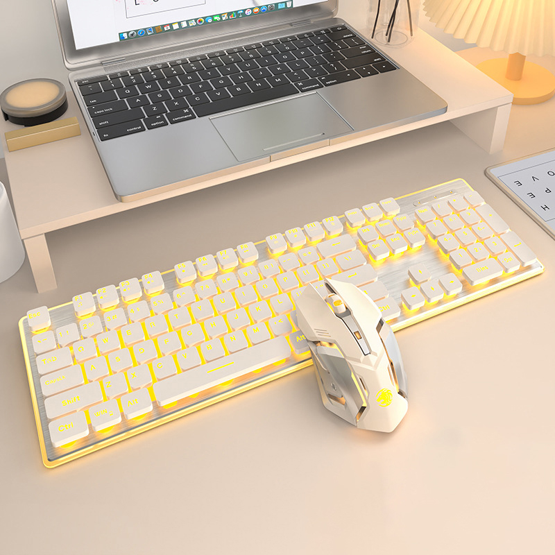 Wireless Membrane Silent Mute Backlit Keyboard 12