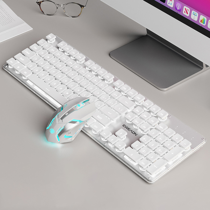 Wireless Membrane Silent Mute Backlit Keyboard 12