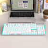 Wrangler K100 mechanical keyboard blue and white double spell 43
