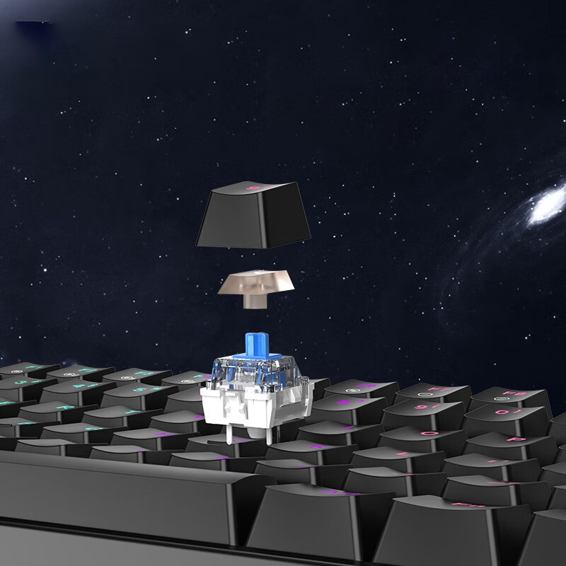 Wrangler Wired Mechanical DIY Satellite Switch Gaming Keyboard 68